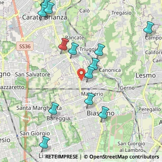 Mappa 20845 Sovico MB, Italia (2.58357)