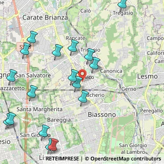 Mappa 20845 Sovico MB, Italia (2.72235)