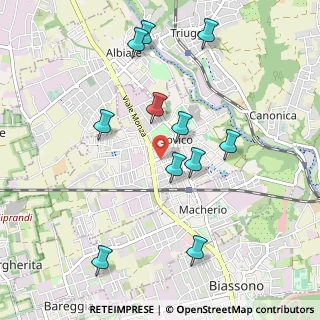 Mappa 20845 Sovico MB, Italia (1.00273)