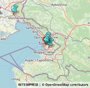 Mappa Via della Raffineria, 34138 Trieste TS, Italia (25.76545)