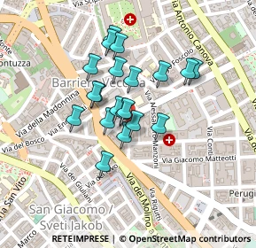 Mappa Via della Raffineria, 34138 Trieste TS, Italia (0.161)