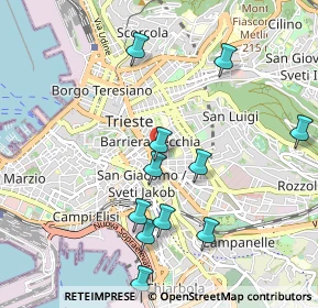 Mappa Via della Raffineria, 34138 Trieste TS, Italia (1.03727)