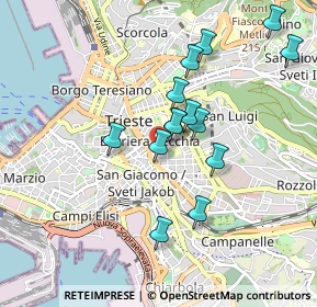 Mappa Via della Raffineria, 34138 Trieste TS, Italia (0.80929)
