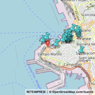 Mappa Via Ottaviano Augusto, 34123 Trieste TS, Italia (0.909)