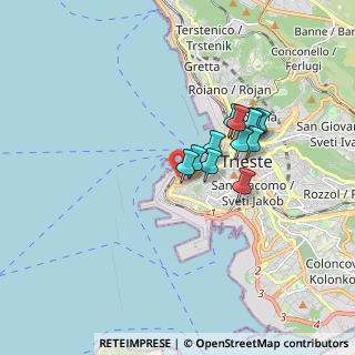 Mappa Via Ottaviano Augusto, 34123 Trieste TS, Italia (1.2975)