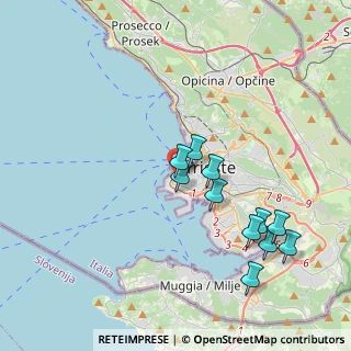 Mappa Via Ottaviano Augusto, 34123 Trieste TS, Italia (3.77545)