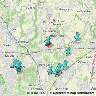 Mappa Via Vittorio Alfieri, 20855 Lesmo MB, Italia (2.39462)