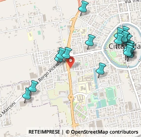 Mappa Via Andrea Palladio, 35013 Cittadella PD, Italia (0.6305)