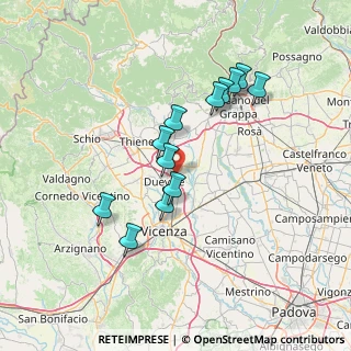 Mappa Via Marosticana, 315, 36031 Dueville VI, Italia (12.59)