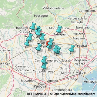 Mappa Via Antica Loreggia, 31023 Resana TV, Italia (10.6225)