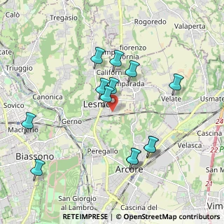 Mappa Via G.B. Vico, 20855 Lesmo MB, Italia (1.92)