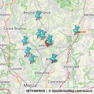 Mappa Via G.B. Vico, 20855 Lesmo MB, Italia (3.10727)