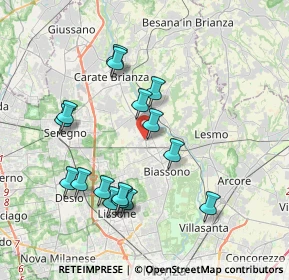 Mappa Via Giuseppe di Vittorio, 20845 Sovico MB, Italia (3.70688)