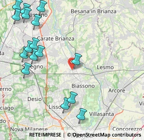 Mappa Via Giuseppe di Vittorio, 20845 Sovico MB, Italia (5.44313)