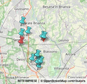 Mappa Via Giuseppe di Vittorio, 20845 Sovico MB, Italia (3.52417)
