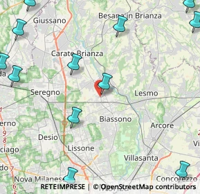 Mappa Via Giuseppe di Vittorio, 20845 Sovico MB, Italia (6.6)