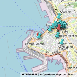 Mappa Via dei Burlo, 34123 Trieste TS, Italia (1.129)