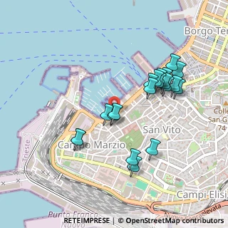 Mappa Via dei Burlo, 34123 Trieste TS, Italia (0.4485)