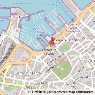 Mappa Via dei Burlo, 1, 34123 Trieste, Trieste (Friuli-Venezia Giulia)