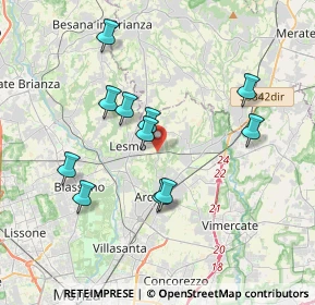 Mappa Via Misurato, 20862 Arcore MB, Italia (3.39909)