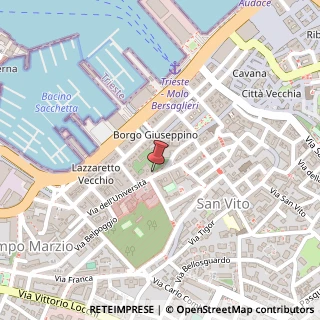 Mappa Largo Papa Giovanni XXIII, 3, 34123 Trieste, Trieste (Friuli-Venezia Giulia)
