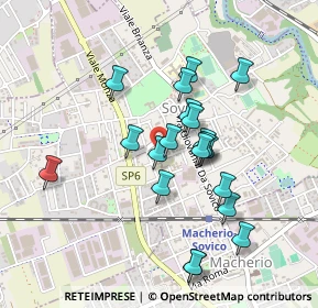 Mappa VIA EUGENIO SAVOIA PRINCIPE, 20845 Sovico MB, Italia (0.402)