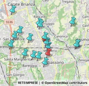Mappa VIA EUGENIO SAVOIA PRINCIPE, 20845 Sovico MB, Italia (1.93111)