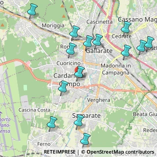 Mappa Via Arno, 21010 Cardano Al Campo VA, Italia (2.55214)