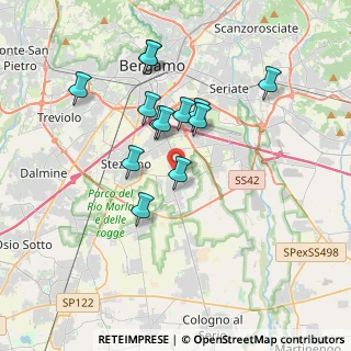 Mappa Via Dante Alighieri, 24050 bergamo BG, Italia (3.16154)