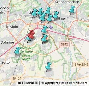 Mappa Via Dante Alighieri, 24050 bergamo BG, Italia (3.53529)