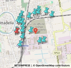 Mappa Via Sanmartinara, 35013 Cittadella PD, Italia (0.4795)