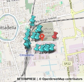 Mappa Via Sanmartinara, 35013 Cittadella PD, Italia (0.29615)