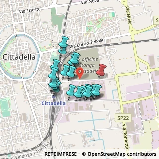 Mappa Via Sanmartinara, 35013 Cittadella PD, Italia (0.29615)