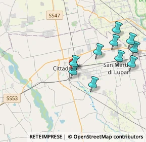 Mappa Via Sanmartinara, 35013 Cittadella PD, Italia (4.79)