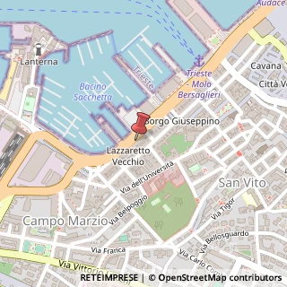 Mappa Riva Tommaso Gulli, 12, 34123 Trieste, Trieste (Friuli-Venezia Giulia)