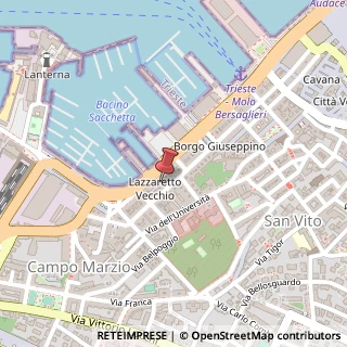 Mappa Via dei Burlo, 1c, 34123 Trieste, Trieste (Friuli-Venezia Giulia)