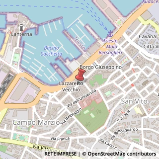 Mappa Via del lazzaretto vecchio 16, 34123 Trieste, Trieste (Friuli-Venezia Giulia)