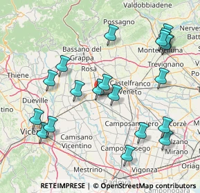 Mappa Corso Noblesville, 35013 Cittadella PD, Italia (17.771)