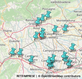 Mappa Corso Noblesville, 35013 Cittadella PD, Italia (18.0475)