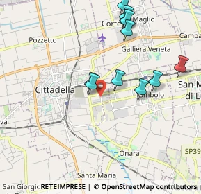 Mappa Corso Noblesville, 35013 Cittadella PD, Italia (1.96545)