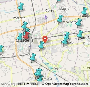 Mappa Corso Noblesville, 35013 Cittadella PD, Italia (2.6385)