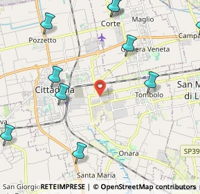 Mappa Corso Noblesville, 35013 Cittadella PD, Italia (3.05833)