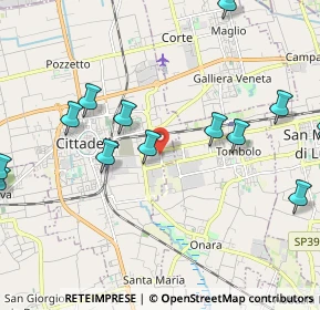 Mappa Corso Noblesville, 35013 Cittadella PD, Italia (2.72)