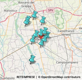 Mappa Corso Noblesville, 35013 Cittadella PD, Italia (4.96538)