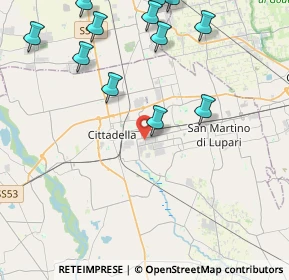 Mappa Corso Noblesville, 35013 Cittadella PD, Italia (5.855)