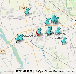 Mappa Corso Noblesville, 35013 Cittadella PD, Italia (3.32231)