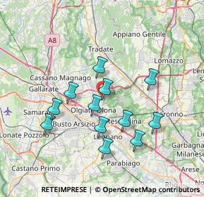 Mappa Via Masolino da Panicale, 21055 Gorla Minore VA, Italia (6.52583)