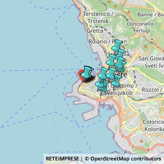 Mappa Stazione Trieste Campo Marzio, 34123 Trieste TS, Italia (1.03375)