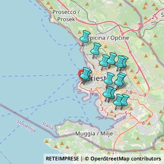 Mappa Stazione Trieste Campo Marzio, 34123 Trieste TS, Italia (3.11467)