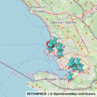 Mappa Stazione Trieste Campo Marzio, 34123 Trieste TS, Italia (3.82455)